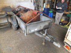 Ifor Williams 2 wheel mobile welding plant trailer c/w Mosa TS222 electronic weldergen & leads &