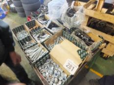 Assorted new metric nuts & bolts