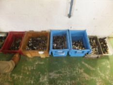 6 boxes of assorted nuts & bolts
