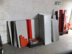 3 bays of 4'x4' showing display boards