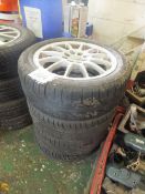 4 alloy wheels & tyres (195/50-150
