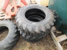 Pair of 12-16.5 skid steer tyres