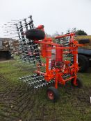 Browns Grassmaster rake with seed broadcaster