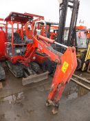 Takeuchi TB016 mini digger with canopy (2013) 0 buckets, RDD