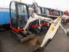 JCB 801.8 mini digger with cab (2011) 1224 hrs  1 bucket, RDD