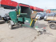 Parkmaster petrol towed chipper