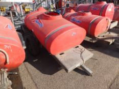 Western single axle poly bowser - no lid or drawbar