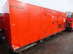 FG Wilson 500kva generator (2007) Fuel line removed, no cover on alternator