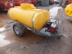 Poly water bowser c/w petrol Honda pump