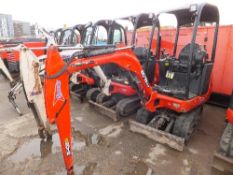 JCB 801.8 mini digger with canopy (2011) 1283 hrs  Starts ,fuel issue, won't keep running 0 buckets