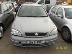 Vauxhall Astra Club 8V - EX51 FRT Date of registration: 27.09.2001 1598cc, petrol, manual, grey