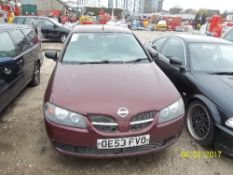 Nissan Almera S - OE53 FVO Date of registration: 05.12.2003 1497cc, petrol, manual, red Odometer