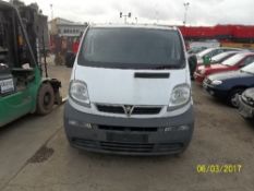 Vauxhall Vivaro 2700 DI SWB - L60 MBL Date of registration: 01.09.2003 1870cc, diesel, manual, white