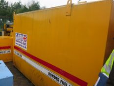 2,500 gallon bunded fuel tank c/w 2in petrol pump (16070)