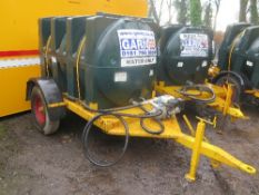 500 gallon site water bowser (5305) c/w Honda pump