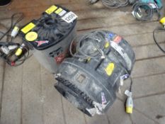 Numatic backpack vac and Rhino air mover 110v