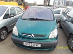 Citroen Xsara Picasso SX 16V - HG53 BVC Date of registration: 26.09.2003 1997cc, petrol, 4 speed