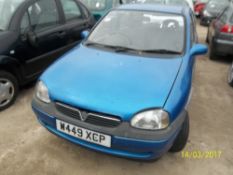 Vauxhall Corsa Envoy 12V - W449 XCP Date of registration: 01.05.2000 973cc, petrol, manual, blue