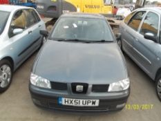 Seat Ibiza Chill - HX51 UPW Date of registration: 04.01.2002 1391cc, petrol, manual, grey Odometer