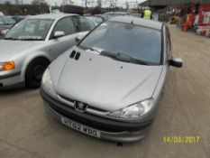 Peugeot 206 LX - HT02 WDO Date of registration: 20.08.2002 1360cc, petrol, manual, grey Odometer