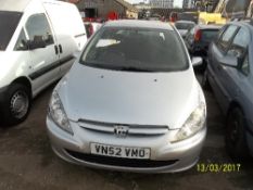 Peugeot 307 Rapier HDI - VN52 VMO Date of registration: 03.01.2003 1997cc, diesel, manual, silver