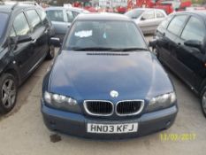 BMW 318I ES - HN03 KFJ Date of registration: 26.03.2003 1995cc, petrol, manual, blue Odometer