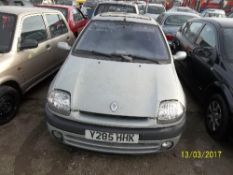 Renault Clio Alize 16V - Y285 HHK Date of registration: 30.04.2001 1390cc, petrol, 4 speed