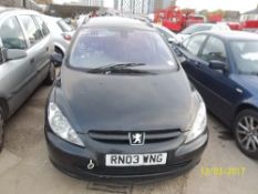 Peugeot 307 SW SE HDI Estate - RN03 WNG Date of registration: 18.07.2003 1997cc, diesel, manual,