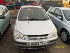 Hyundai Getz GSI - RX03 YLZ Date of registration: 07.04.2003 1341cc, petrol, manual, silver Odometer