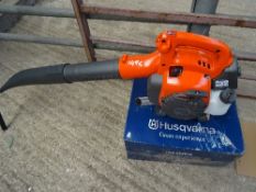 Boxed Husqvarna petrol blower