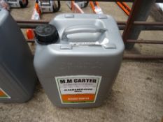 Drum of chain saw oil