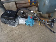 Cat pressure washer pump c/w 240v motor