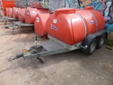 Western twin axle poly water bowser