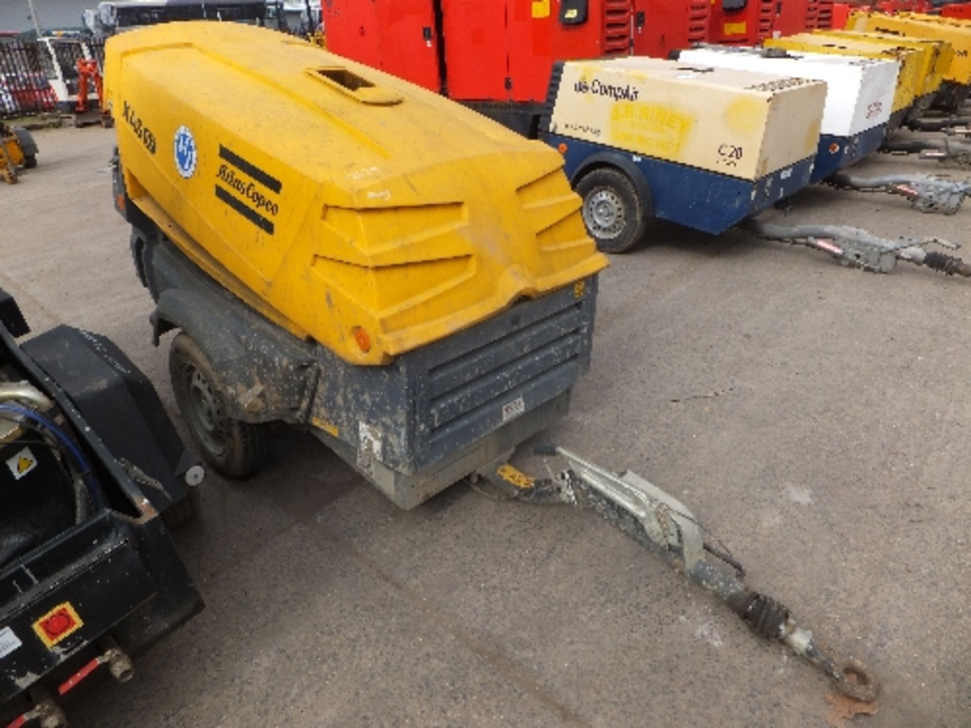 Atlas copco XAS67 compressor - fire damaged