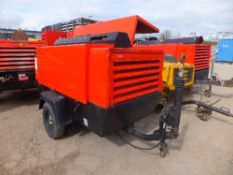 Atlas Copco XAS136DD compressor (2006) 3965 hrs 6960 RMA - this lot sold on instruction of Speedy