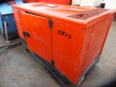 Atlas Copco QAS20PD generator, 4850 hrs - RMP This lot sold on instruction of Speedy