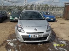 Renault Clio Expression Plus 16V - YH62 SNZ Date of registration: 05.10.2012 1149cc, petrol, manual,