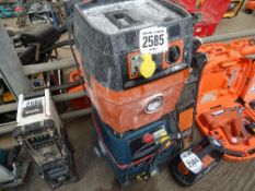 Hilti & Bosch 110v wet/dry dust extractors