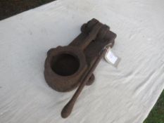 Cast iron clamp by M. Gover, Leeds