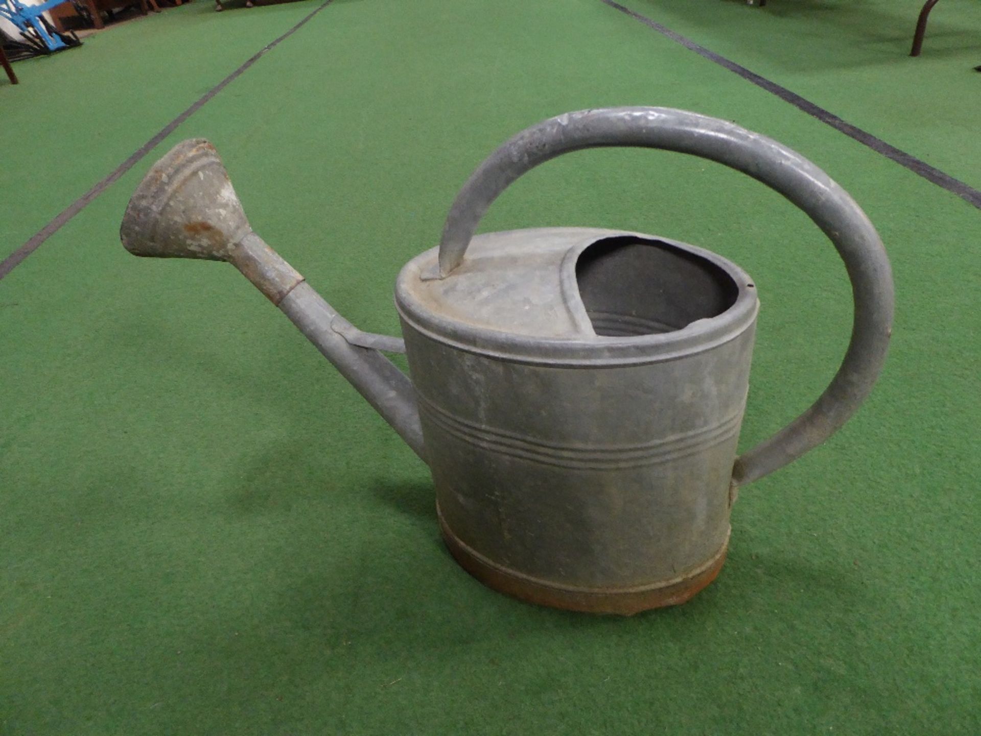 Galvanised watering can