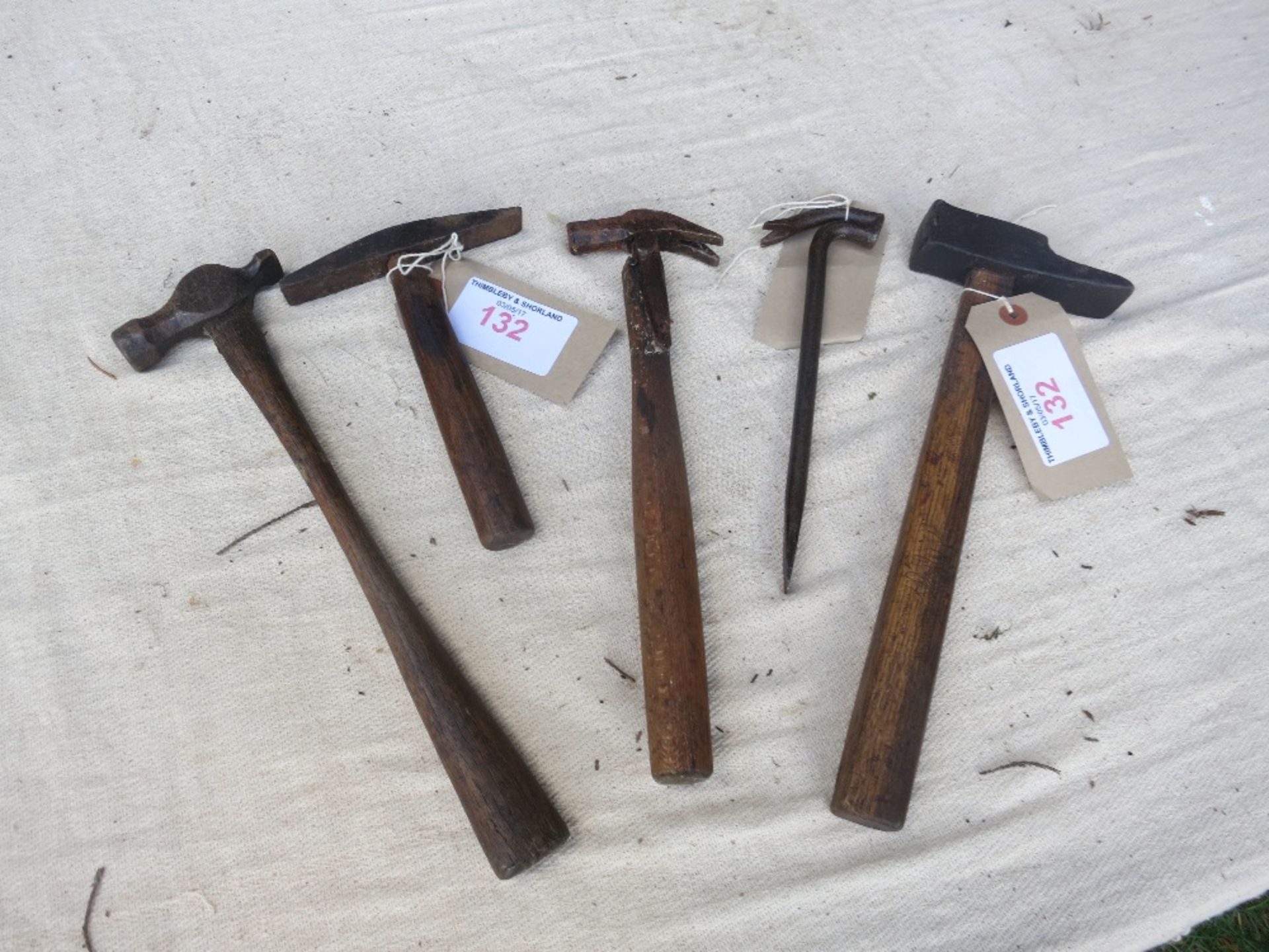 4 no. assorted hammers