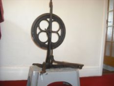 Treadle-operated French dentist's drill