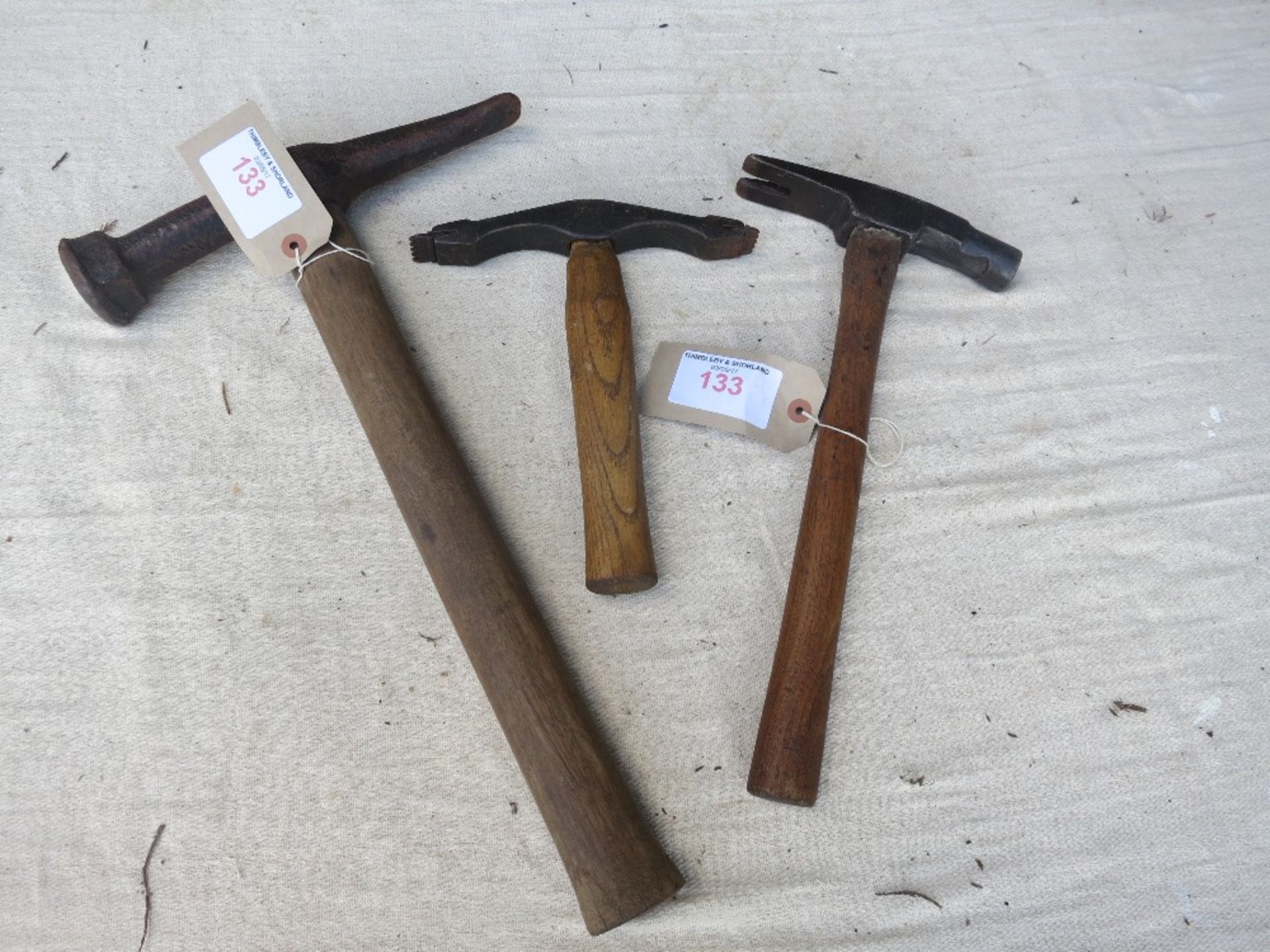 3 no. assorted hammers