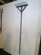 Long-handled river rake