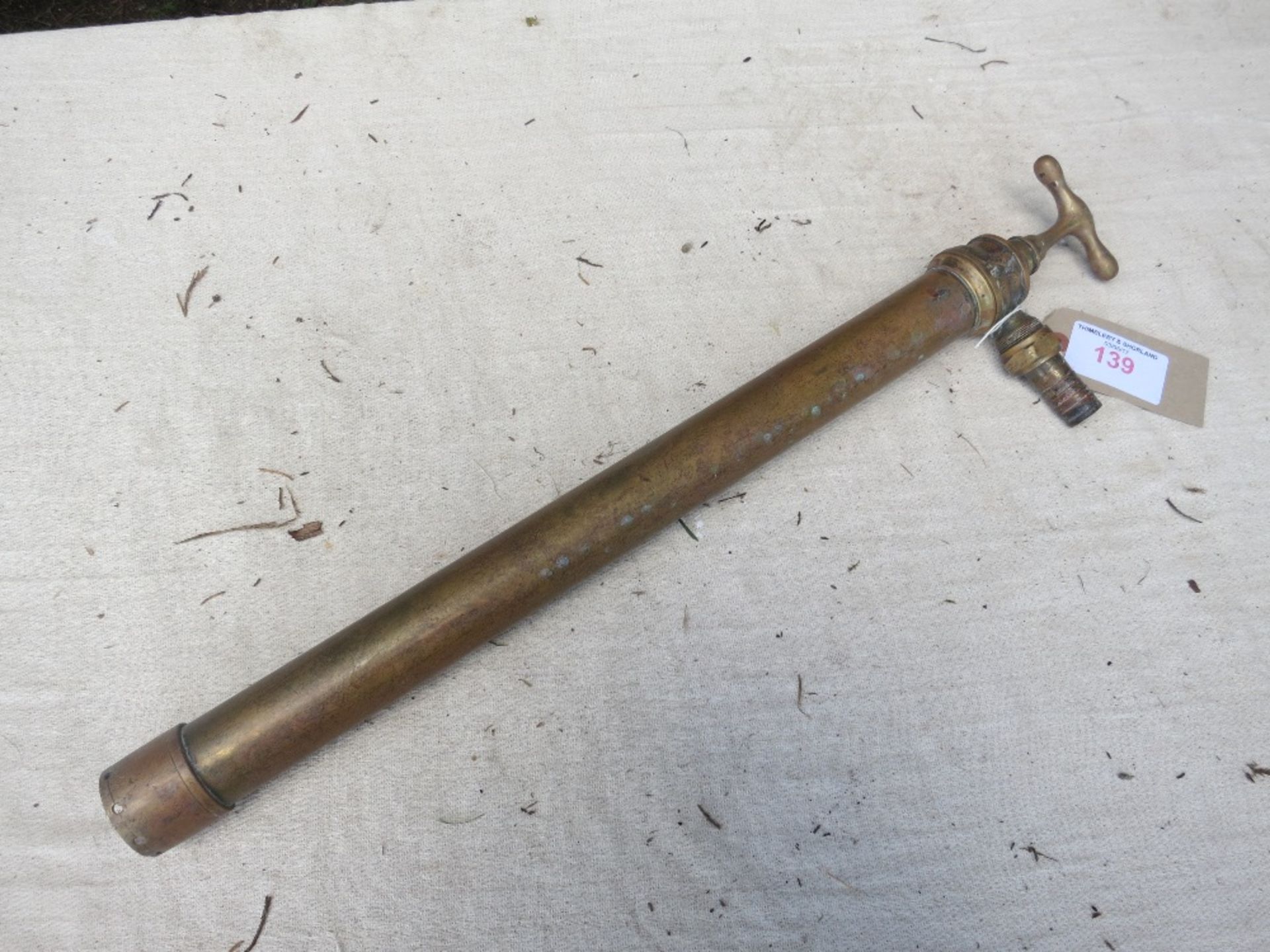 Brass stirrup pump by DL