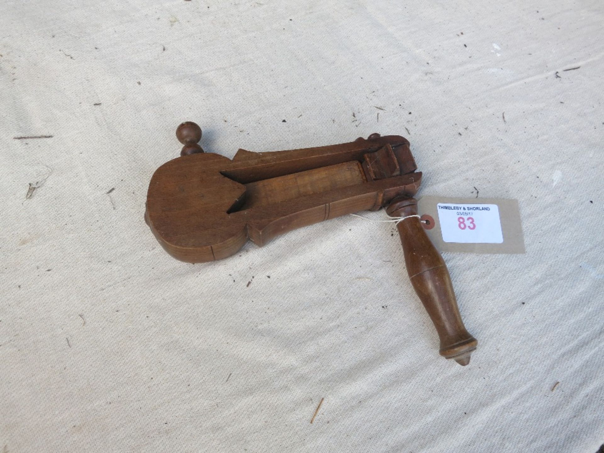 Wooden rattle/bird scarer