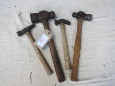 4 no. assorted hammers