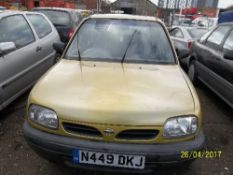 Nissan Micra GX - N449 DKJ Date of registration: 15.05.1996 1275cc, petrol, manual, gold Odometer