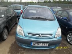 Citroen Xsara Picasso SX 8V - GV02 ETE Date of registration: 28.06.2002 1587cc, petrol, manual, blue