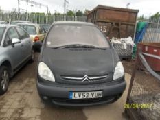 Citroen Xsara Picasso SX 16V - LV52 YUH Date of registration: 30.10.2002 1749cc, petrol, manual,